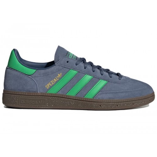 Кроссы adidas Handball Spezial Preloved Ink Semi Screaming Green - мужская сетка размеров