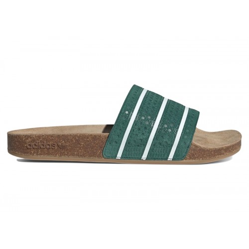 adidas Adilette Slides Collegiate Green Core White Gum - мужская сетка размеров
