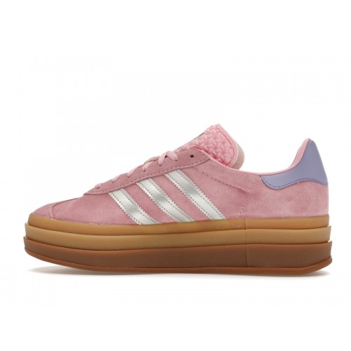 Кроссы adidas Gazlle Bold True Pink Gum (Kids) - подростковая сетка размеров