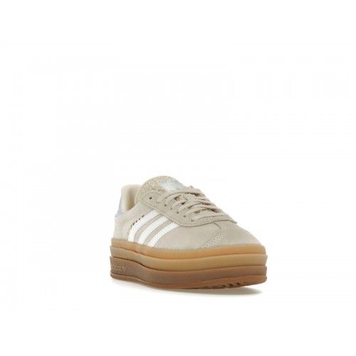 Кроссы adidas Gazelle Bold Wonder White Clear Sky (Kids) - подростковая сетка размеров