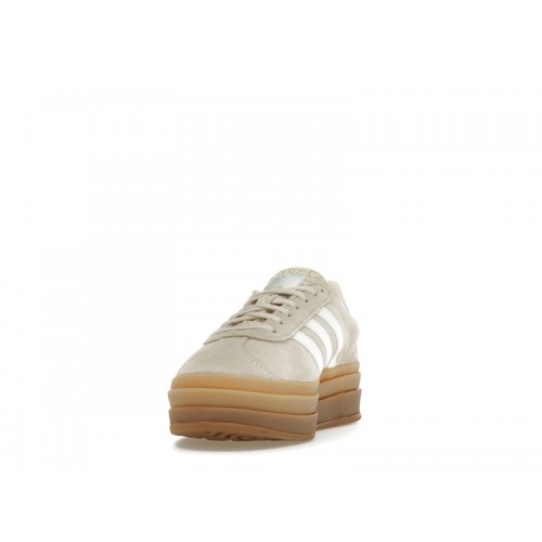 Кроссы adidas Gazelle Bold Wonder White Clear Sky (Kids) - подростковая сетка размеров