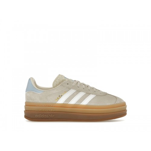 Кроссы adidas Gazelle Bold Wonder White Clear Sky (Kids) - подростковая сетка размеров