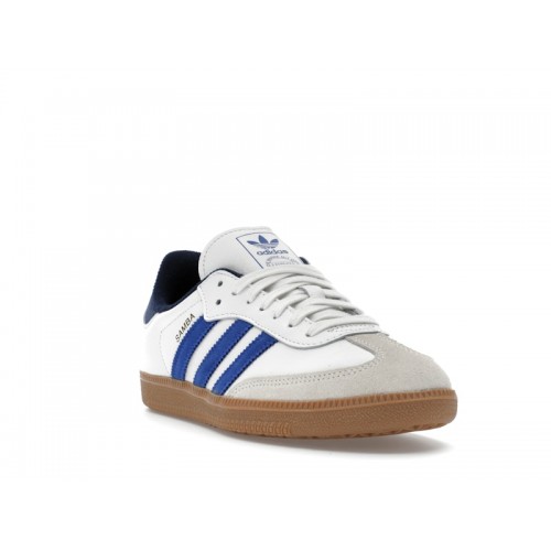 adidas Samba OG White Royal Blue Night Indigo - мужская сетка размеров