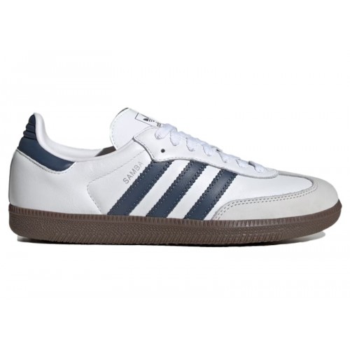 Кроссы adidas Samba OG Cloud White Preloved Ink (W) - женская сетка размеров