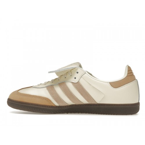 Кроссы adidas Samba LT Cream White Warm Sandstone (W) - женская сетка размеров
