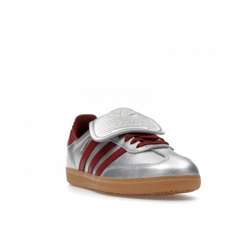 adidas Samba LT Silver Metallic Ruby Gum (W) - женская сетка размеров