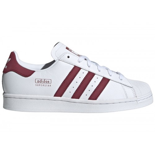 adidas Superstar Cloud White Shadow Red (W) - женская сетка размеров