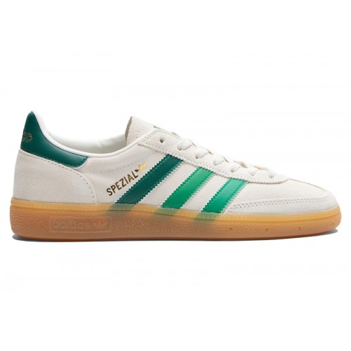 Кроссы adidas Handball Spezial White Green Yellow Gum - мужская сетка размеров