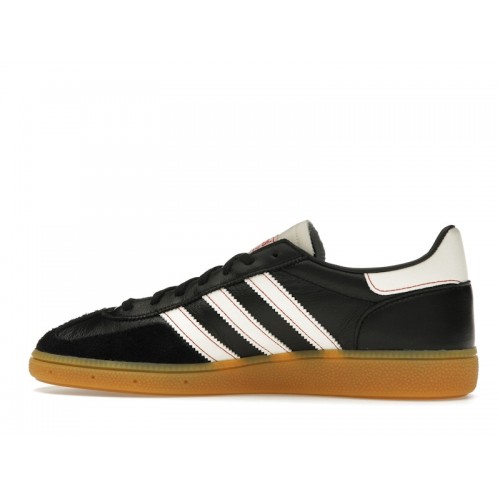 Кроссы adidas Handball Spezial Core Black Off White Red - мужская сетка размеров