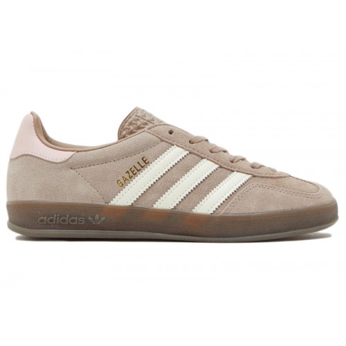 Кроссы adidas Gazelle Indoor Brown Pink (W) - женская сетка размеров