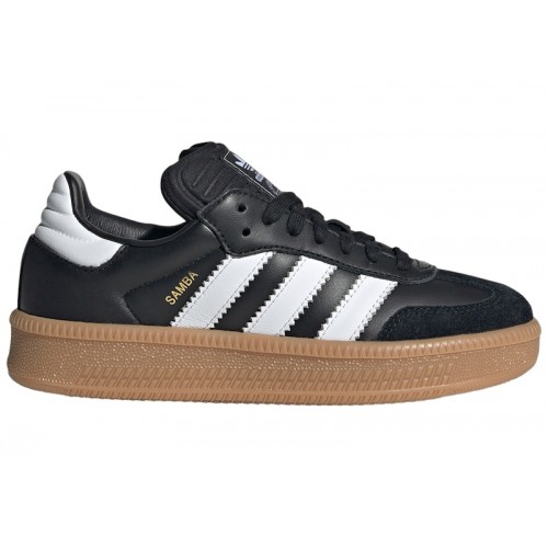 Кроссы adidas Samba XLG Core Black Cloud White Gum (GS) - подростковая сетка размеров