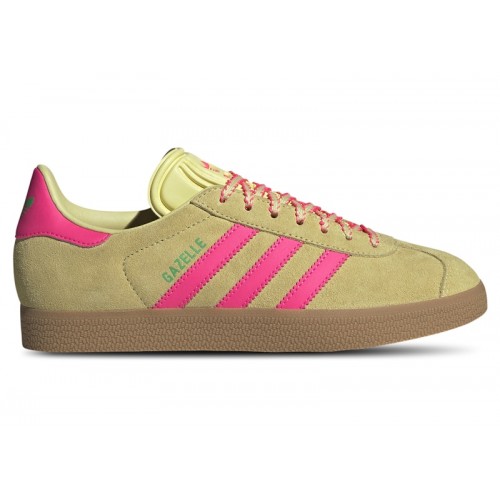 adidas Gazelle Powder Yellow Lucid Pink (W) - женская сетка размеров