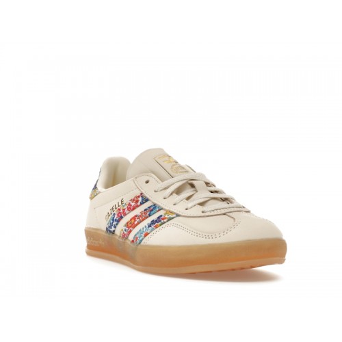 Кроссы adidas Gazelle Indoor Liberty London Floral Embroidery Stripes (W) - женская сетка размеров