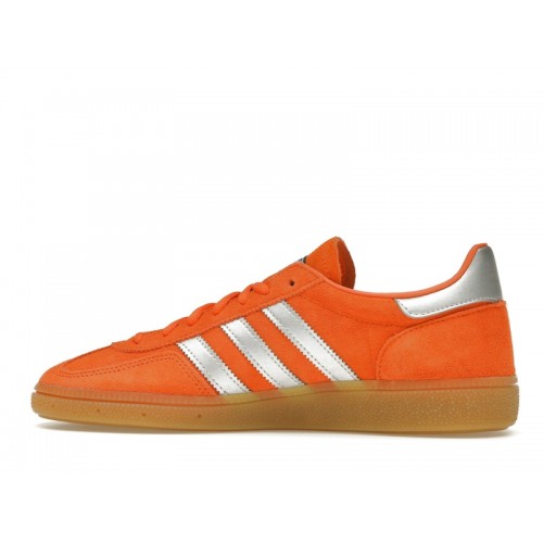 Кроссы adidas Handball Spezial Orange Silver - мужская сетка размеров