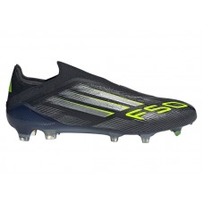 adidas F50 Elite Laceless FG Core Black Iron Metallic Lucid Lemon