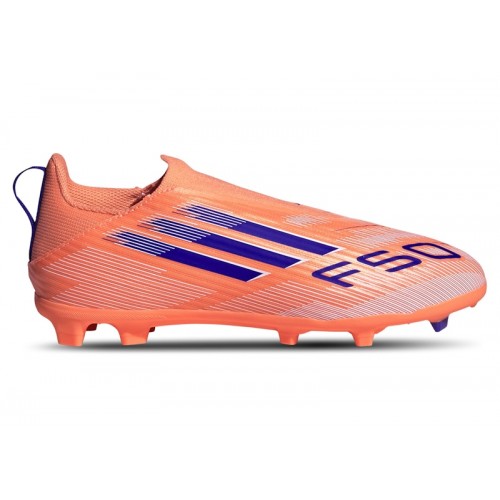adidas F50 League Laceless FG/MG Coral Blaze Pack (Kids) - детская сетка размеров