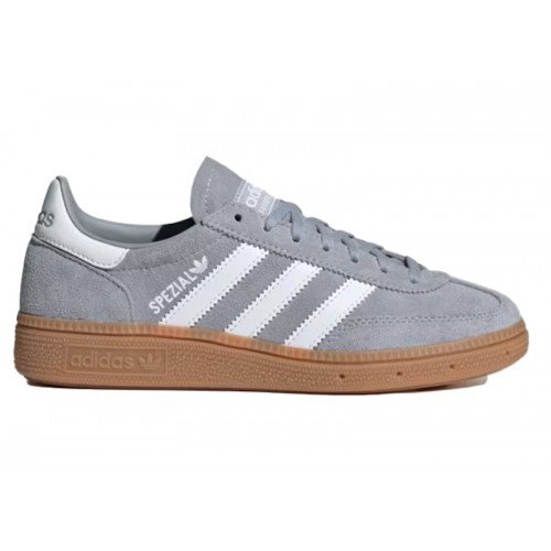 Кроссы adidas Handball Spezial Halo Silver Cloud White (GS) - подростковая сетка размеров