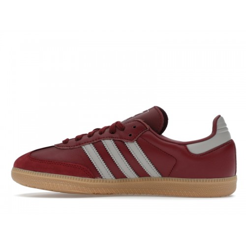 Кроссы adidas Samba OG Burgundy Gum (W) - женская сетка размеров