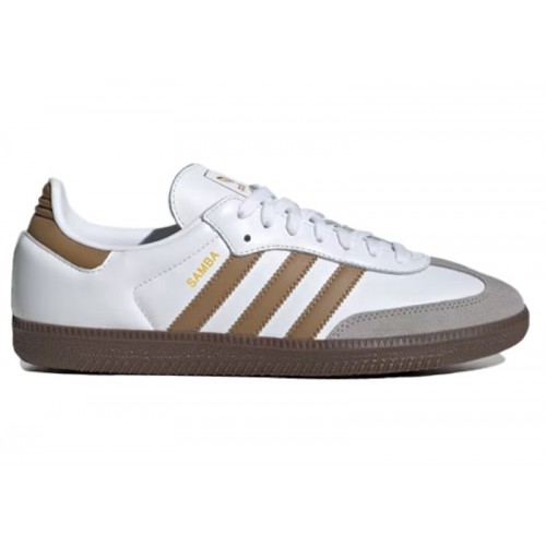 Кроссы adidas Samba OG Cloud White Brown Desert - мужская сетка размеров