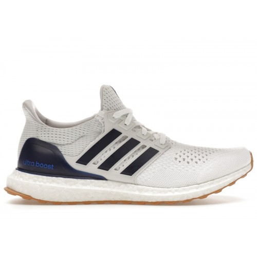 adidas Ultra Boost 1.0 Cloud White Dark Blue Gum - мужская сетка размеров