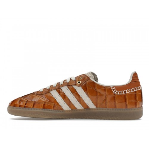 Кроссы adidas Samba Wales Bonner Brown Croc - мужская сетка размеров