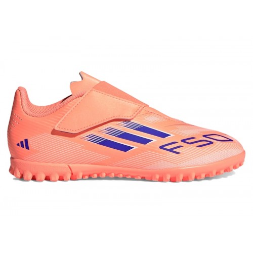 adidas F50 Club Hook-and-Loop TF Coral Blaze Pack (Kids) - детская сетка размеров
