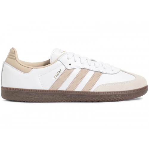 Кроссы adidas Samba OG Footwear White Beige Gum - мужская сетка размеров