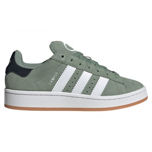 adidas Campus 00s Silver Green Cloud White Gum (GS) - подростковая сетка размеров