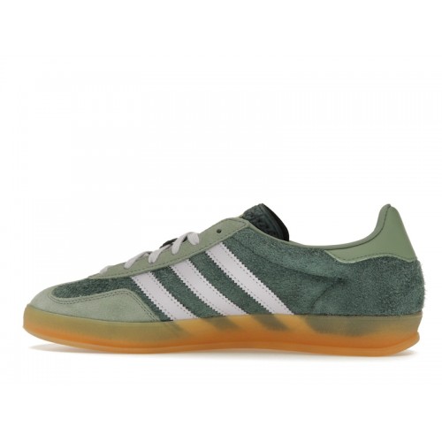 adidas Gazelle Indoor Mineral Green Silver Dawn - мужская сетка размеров