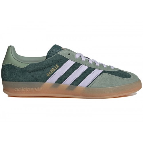 Кроссы adidas Gazelle Indoor Mineral Green Silver Dawn (W) - женская сетка размеров