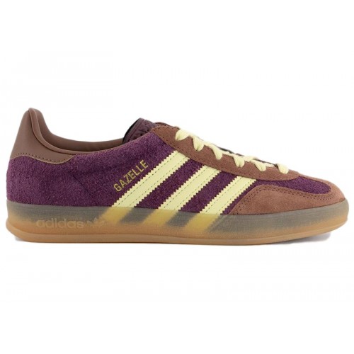 Кроссы adidas Gazelle Indoor Maroon Almost Yellow - мужская сетка размеров