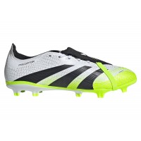 adidas Predator League Fold-Over Tongue FG/MG Cloud White Core Black Lucid Lemon