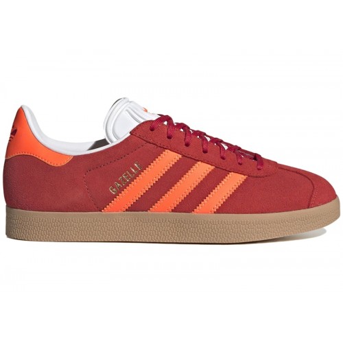 Кроссы adidas Gazelle Red Solar Orange - мужская сетка размеров
