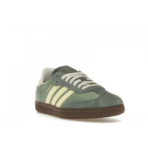 Кроссы adidas Samba OG Silver Green Legend Ivy (W) - женская сетка размеров