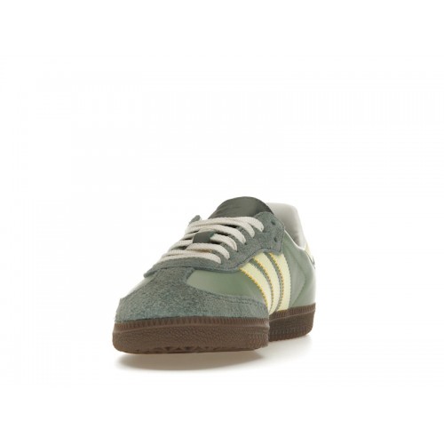 Кроссы adidas Samba OG Silver Green Legend Ivy (W) - женская сетка размеров