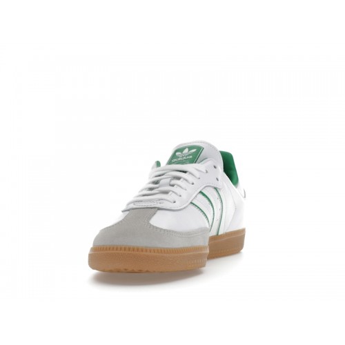 Кроссы adidas Samba OG Crystal White Green - мужская сетка размеров