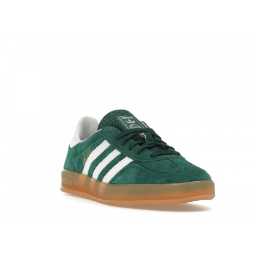 Кроссы adidas Gazelle Indoor Collegiate Green Cloud White Gum - мужская сетка размеров