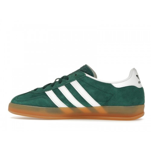 Кроссы adidas Gazelle Indoor Collegiate Green Cloud White Gum - мужская сетка размеров