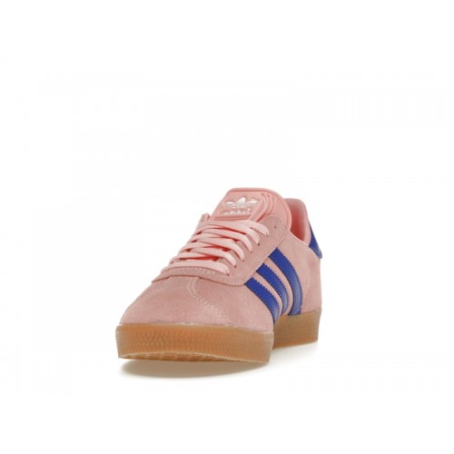 Кроссы adidas Gazelle Semi Pink Spark Lucid Blue - мужская сетка размеров