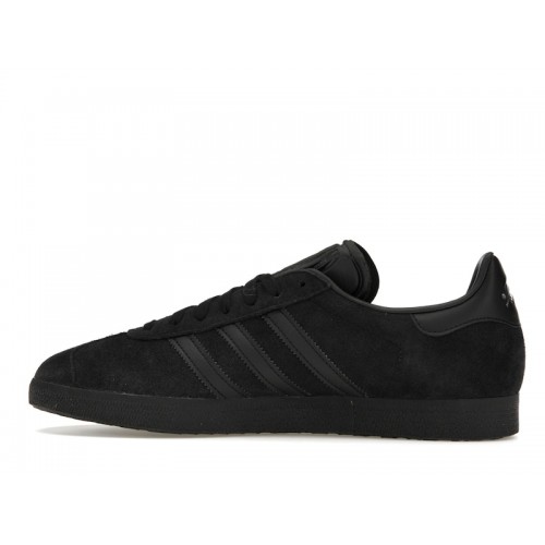 Кроссы adidas Gazelle All Black Silver Metallic - мужская сетка размеров