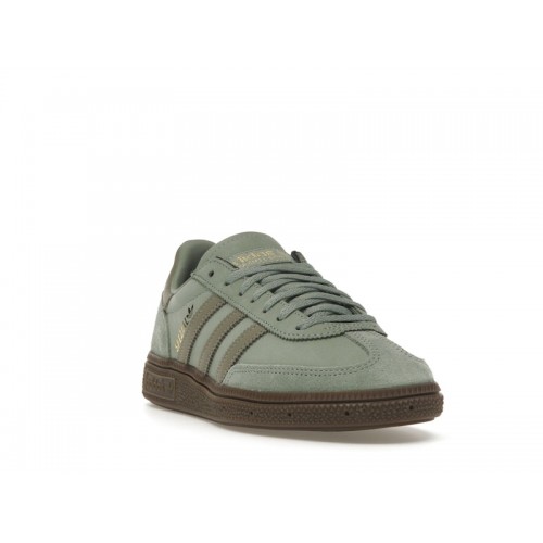 Кроссы adidas Handball Spezial Silver Green (W) - женская сетка размеров