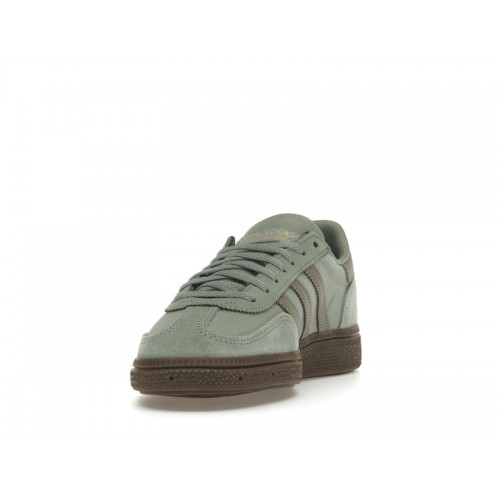 Кроссы adidas Handball Spezial Silver Green (W) - женская сетка размеров