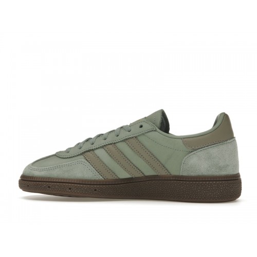 Кроссы adidas Handball Spezial Silver Green (W) - женская сетка размеров