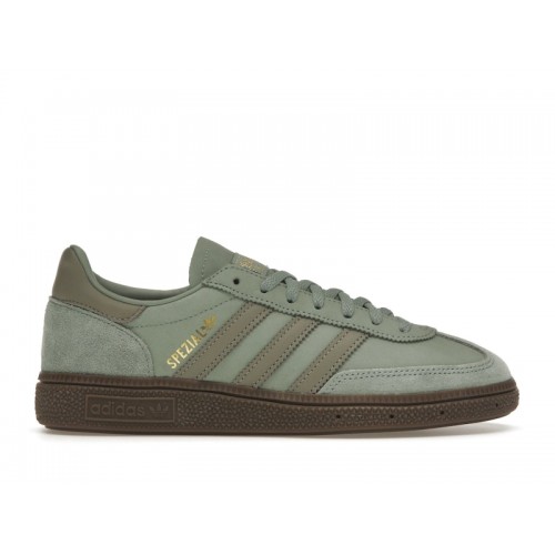 Кроссы adidas Handball Spezial Silver Green (W) - женская сетка размеров