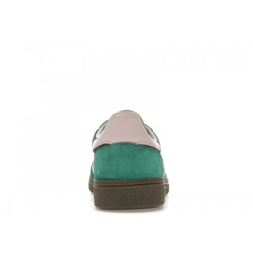 Кроссы adidas Handball Spezial Green Pink Velvet (W) - женская сетка размеров