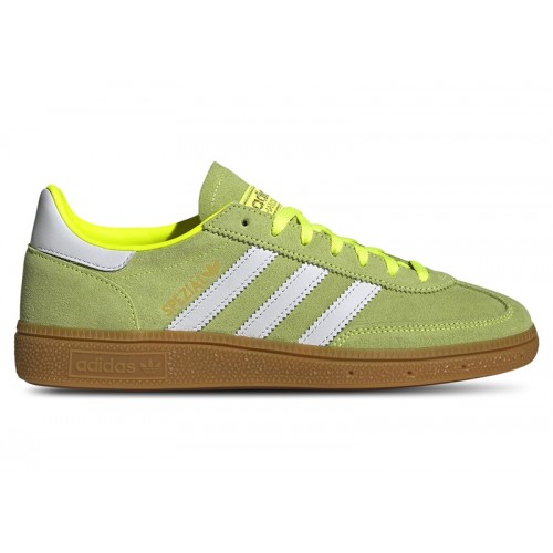Кроссы adidas Handball Spezial Solar Yellow White (W) - женская сетка размеров