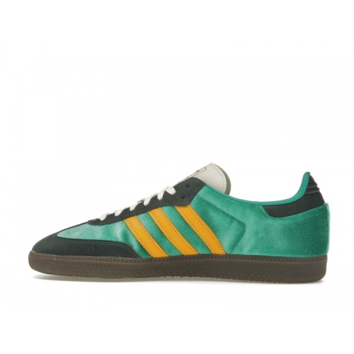 Кроссы adidas Samba OG Court Green Preloved Yellow (W) - женская сетка размеров