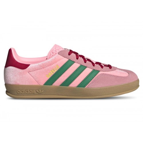 Кроссы adidas Gazelle Indoor Pink Velvet (W) - женская сетка размеров