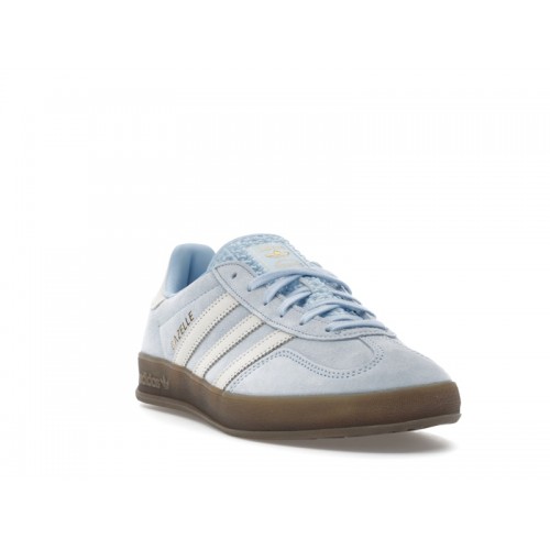 Кроссы adidas Gazelle Indoor Clear Sky Off White (W) - женская сетка размеров