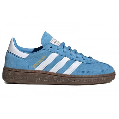 Кроссы adidas Handball Spezial Light Blue Cloud White (GS) - подростковая сетка размеров